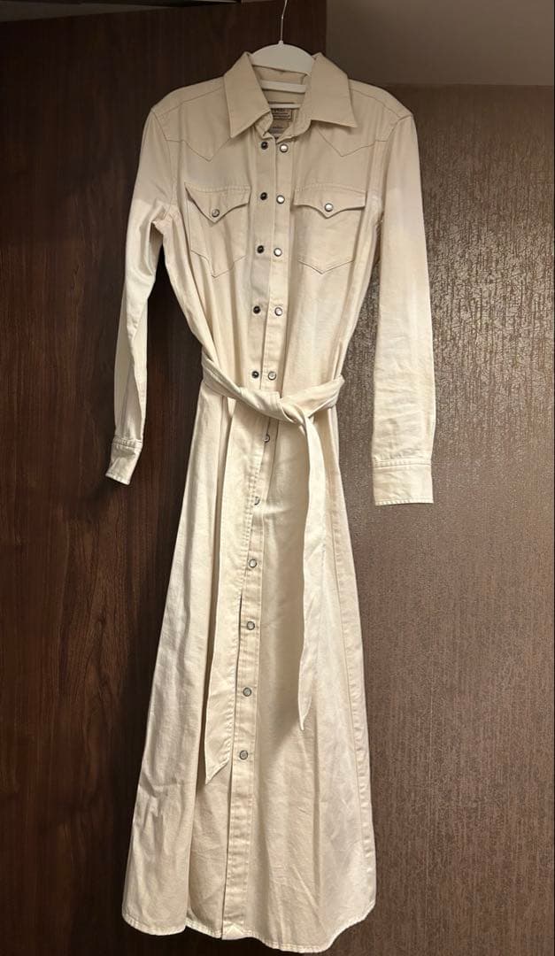 Polo Ralph Lauren アイボリー シャツワンピースS