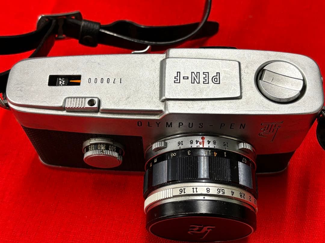 [お宝]OLYMPUS PEN F フィルムカメラ カメラケース付き※値下げ不可