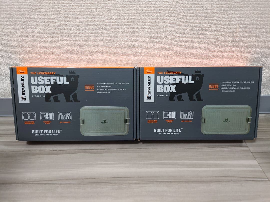 新品2個セット STANLEY USEFUL BOX 1.25QT グリーン ②