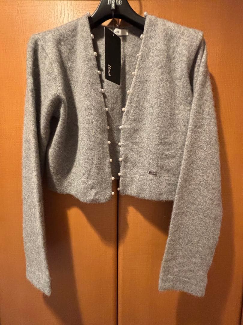 Rene カシミヤボレロ　36 グレー　新品本日25日のみお値下げ