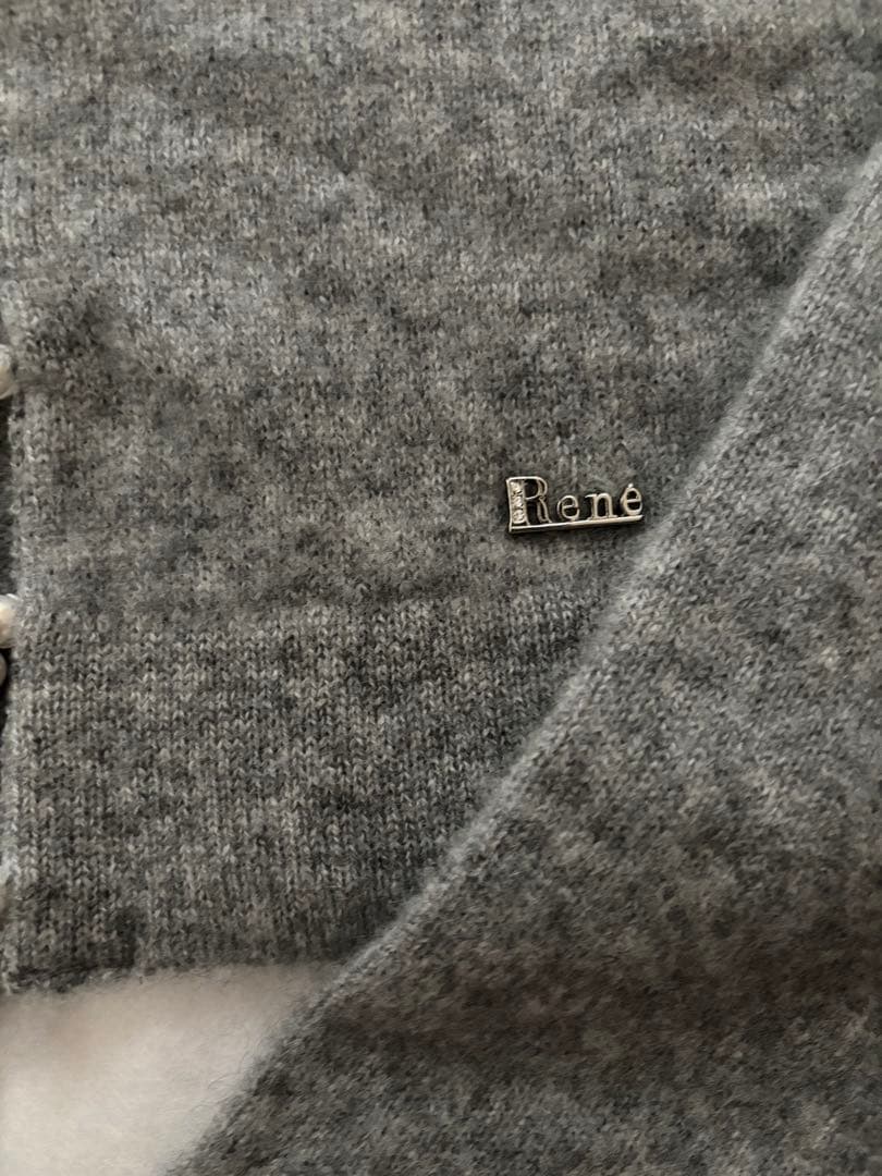Rene カシミヤボレロ　36 グレー　新品本日25日のみお値下げ