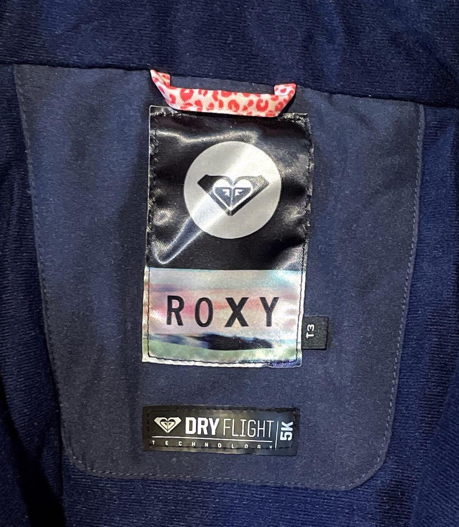 ロキシー キッズ スノボウェア スキーウェア ジャンプスーツ ヒョウ柄 ピンク