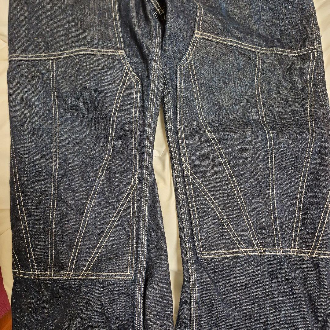 d*t様 超レア❗エヴィスEVISU エプロン付きオーバーオール34インディゴブ