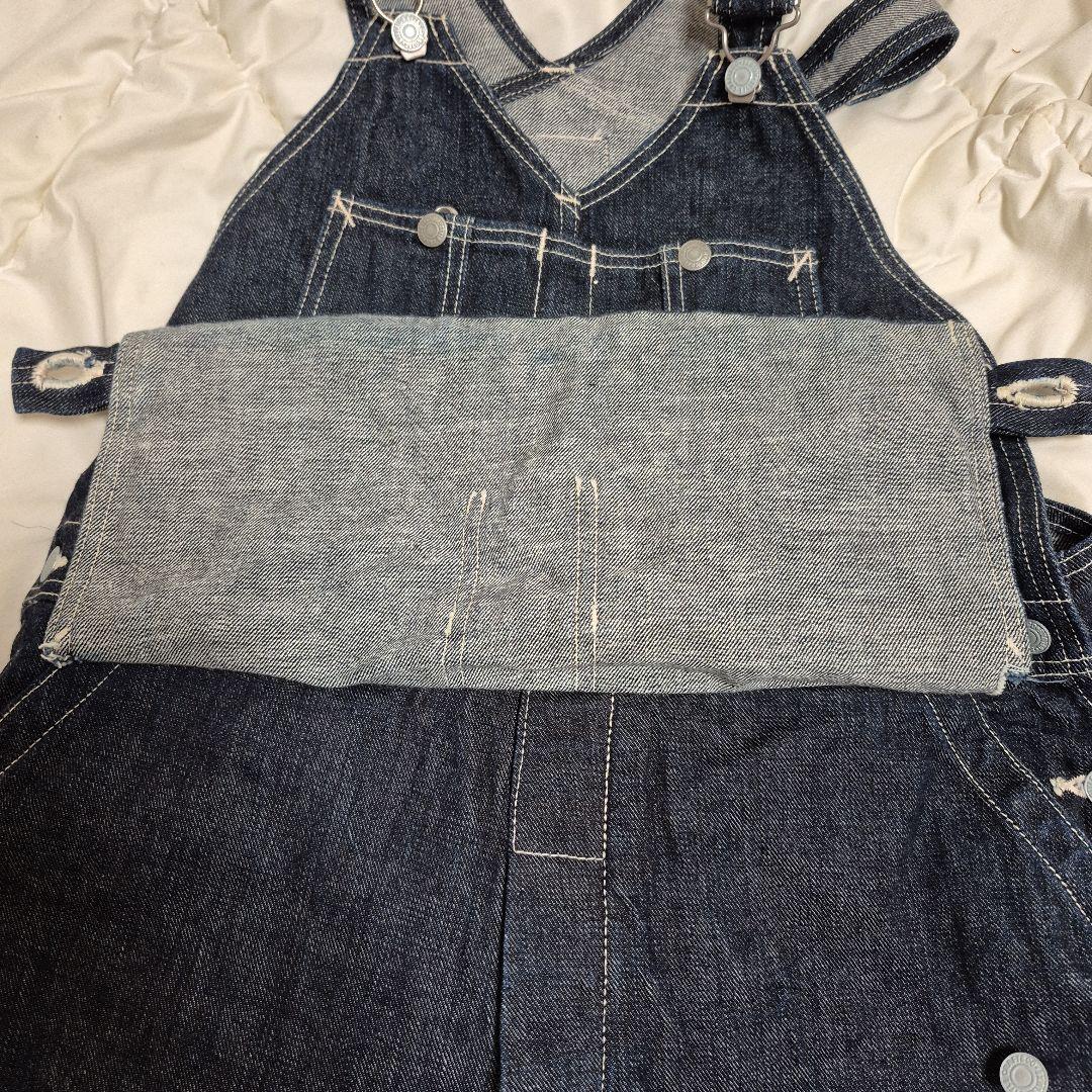 d*t様 超レア❗エヴィスEVISU エプロン付きオーバーオール34インディゴブ