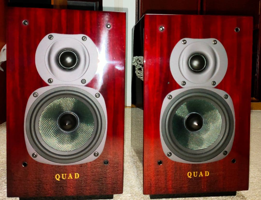 QUAD 11L²　2ウェイスピーカー ピアノローズウッド クリアサウンド