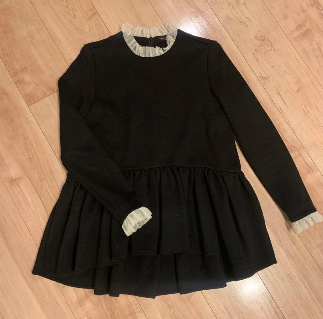 ツルバイマリコオイカワ 黒トップス クイニー　Queenie