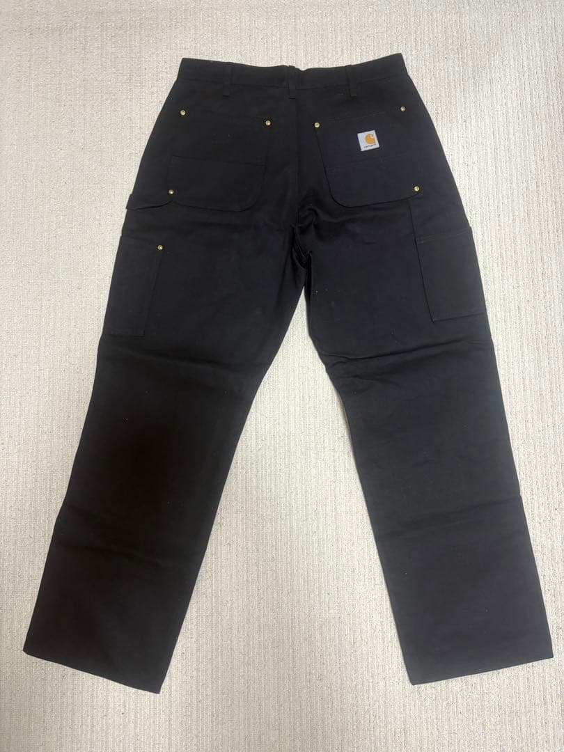 【極美品】 Carhartt ダブルニー ワークパンツ ブラック 34×30