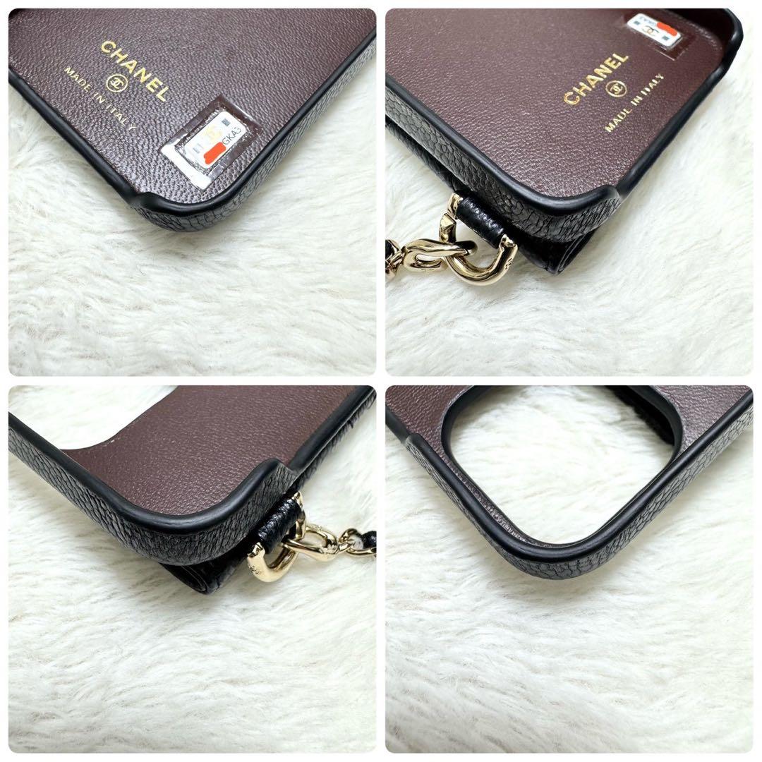 美品✨ シャネル iPhone 14Pro チェーンショルダー スマホケース