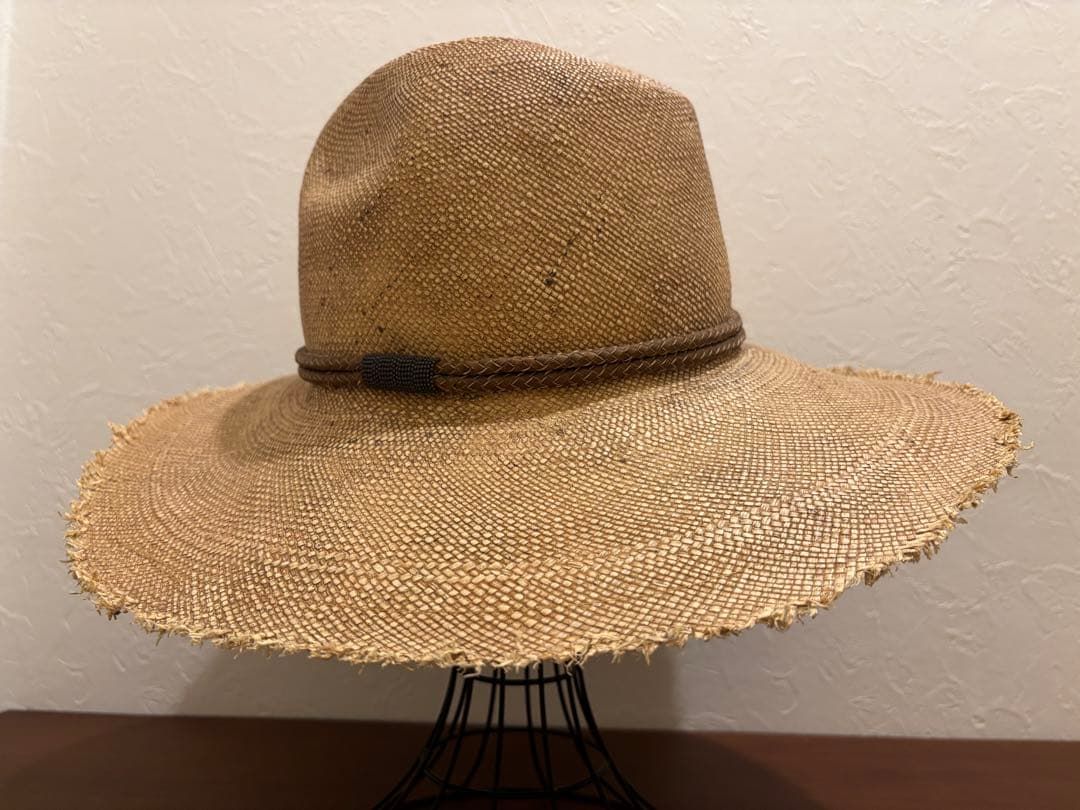8ルカ　ブルネロクチネリ　ストローハット　レディース　フリーサイズ