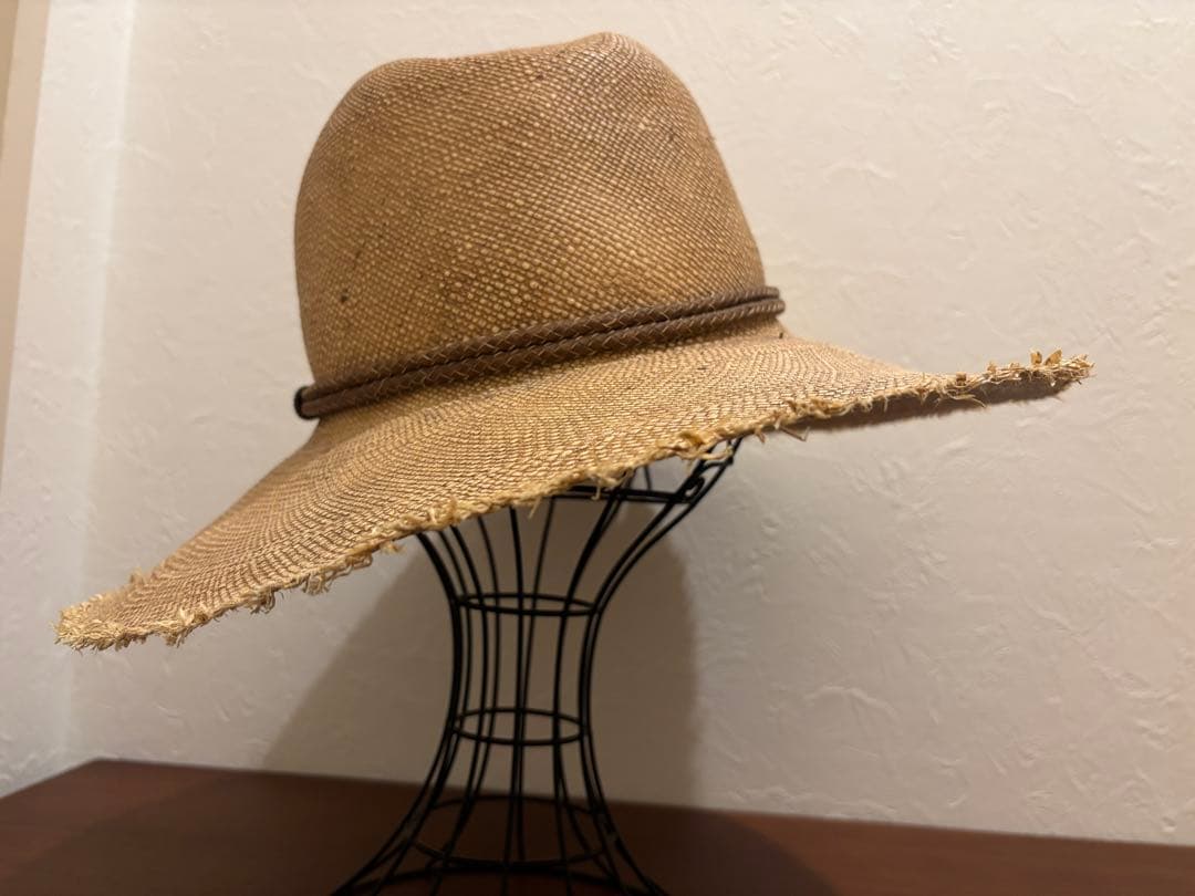 8ルカ　ブルネロクチネリ　ストローハット　レディース　フリーサイズ