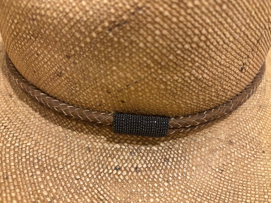 8ルカ　ブルネロクチネリ　ストローハット　レディース　フリーサイズ