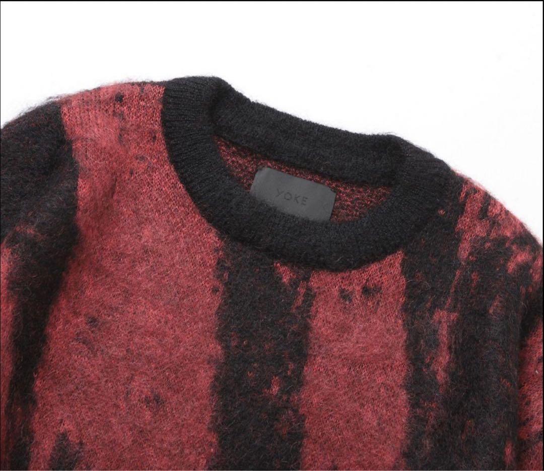 【美品】YOKE24AW KID MOHAIR JACQUARD SWEATER