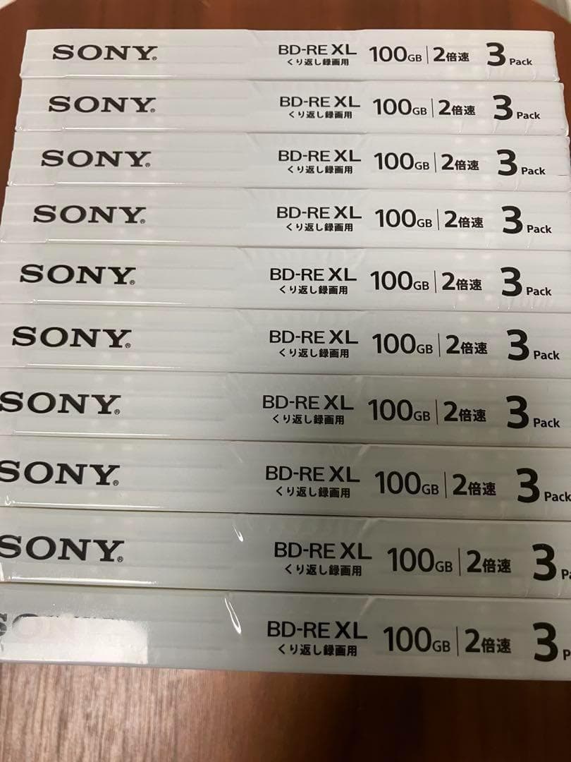10セット　ソニー ブルーレイディスク BD-RE XL 100GB 3枚入り