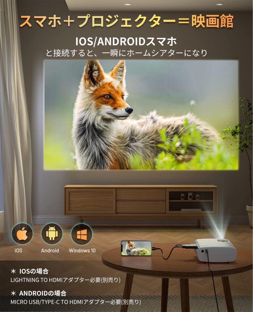 ✨三脚と専用バック付き✨プロジェクター 小型 ELEPHAS 超小型 家庭用