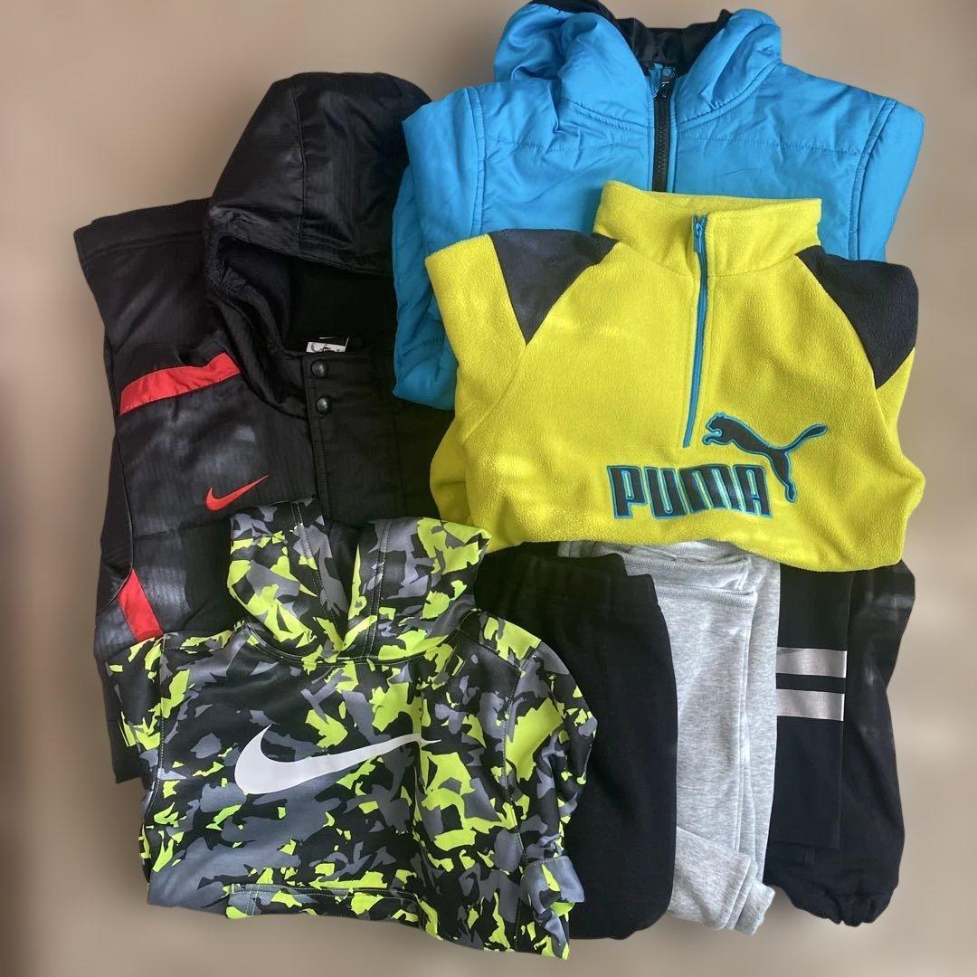 男の子　140 スポーツウェア　NIKE PUMA UNIQLO ベンチコート