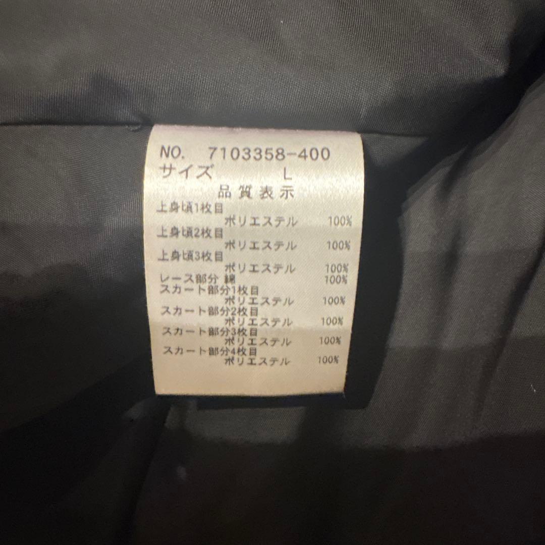 【美品】アナスイミニ　花刺繍　ドレス　セレモニー　L 130cm 140cm