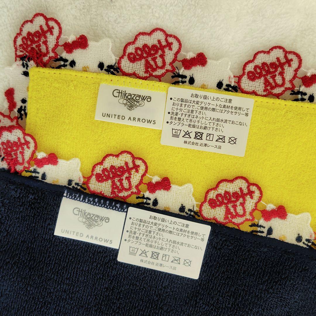 2枚セット 近沢レース ユナイテッドアローズ ハローキティ タオルハンカチ