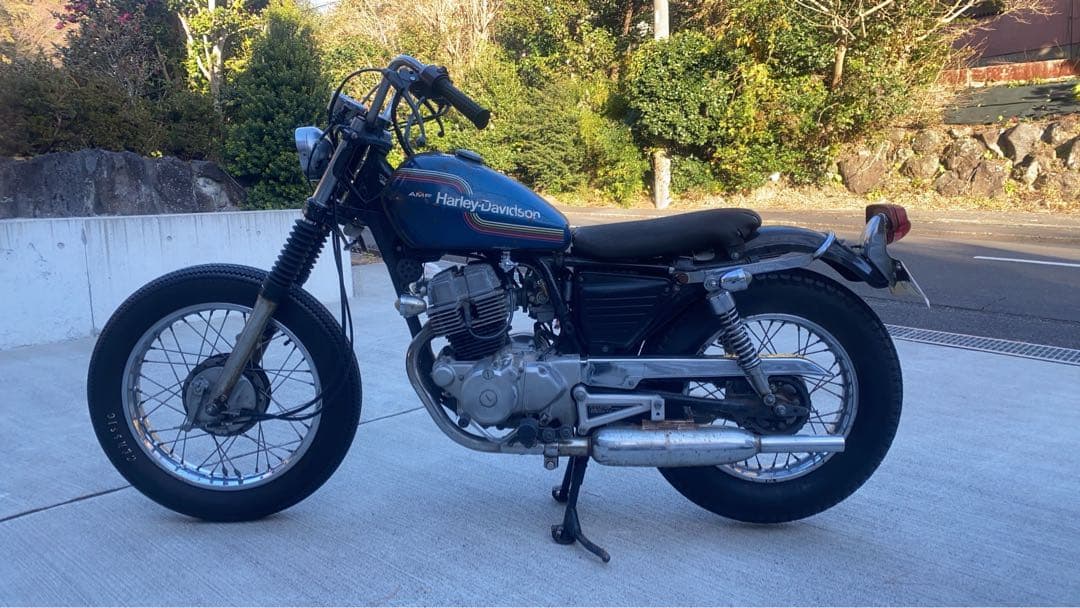 1975年 オリペン 青 ハーレー アエルマッキ タンク ジャンク