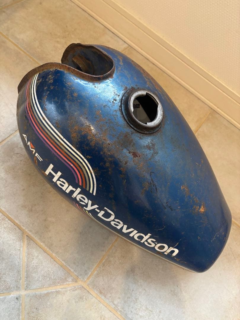 1975年 オリペン 青 ハーレー アエルマッキ タンク ジャンク