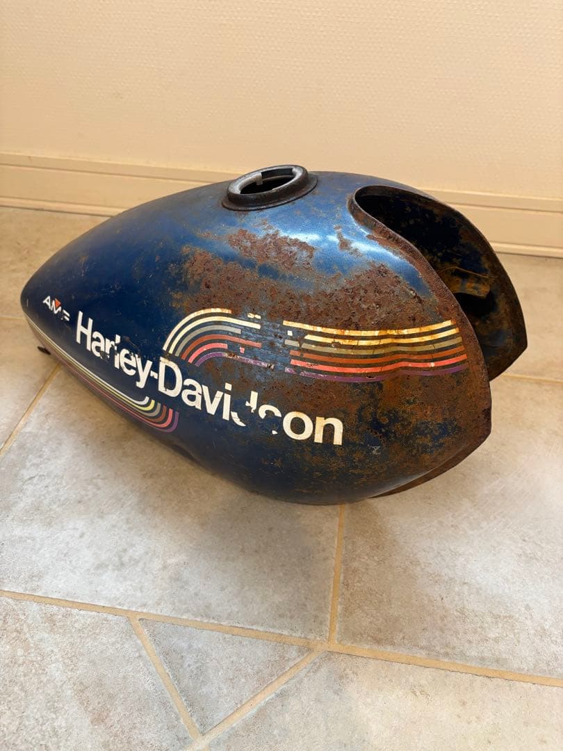 1975年 オリペン 青 ハーレー アエルマッキ タンク ジャンク