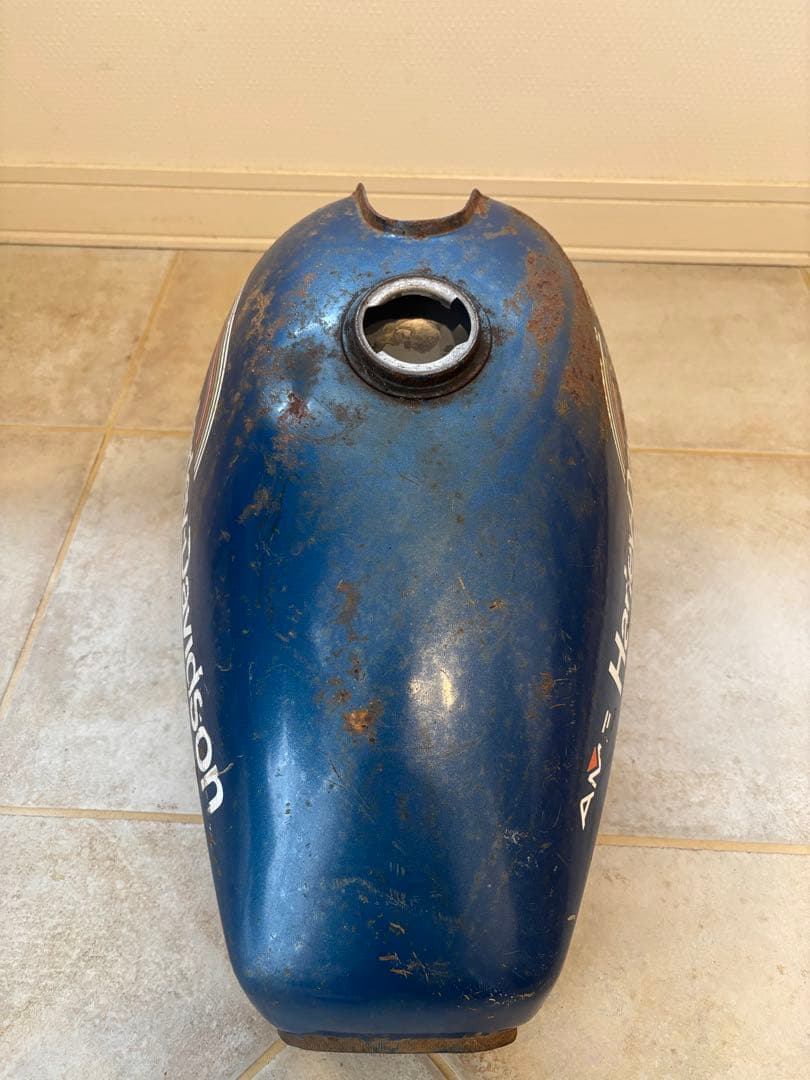 1975年 オリペン 青 ハーレー アエルマッキ タンク ジャンク