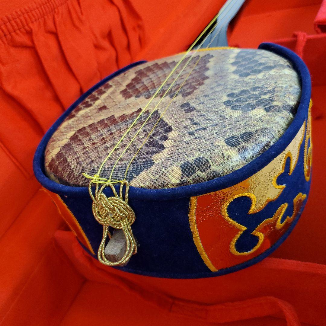 沖縄三線 本皮 守礼印 国産ハードケース付き 教本　替え弦