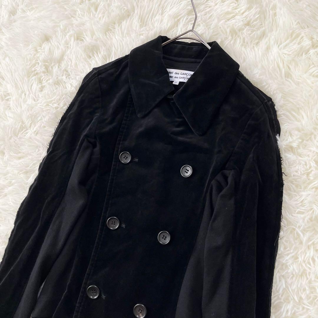 【コムデギャルソン】AD2006 テーラードジャケット　 黒　ダブル　 ベロア
