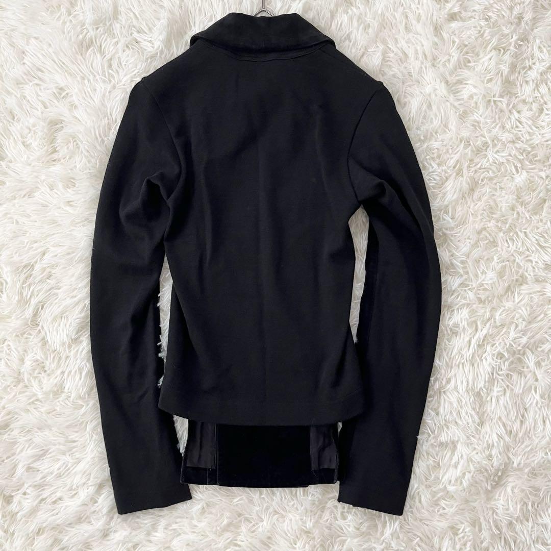 【コムデギャルソン】AD2006 テーラードジャケット　 黒　ダブル　 ベロア