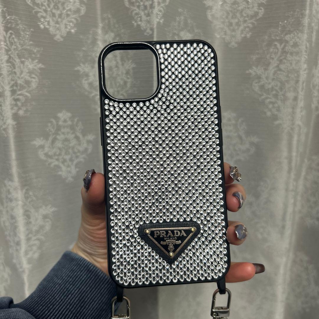 PRADA ストーン装飾 iPhoneケース