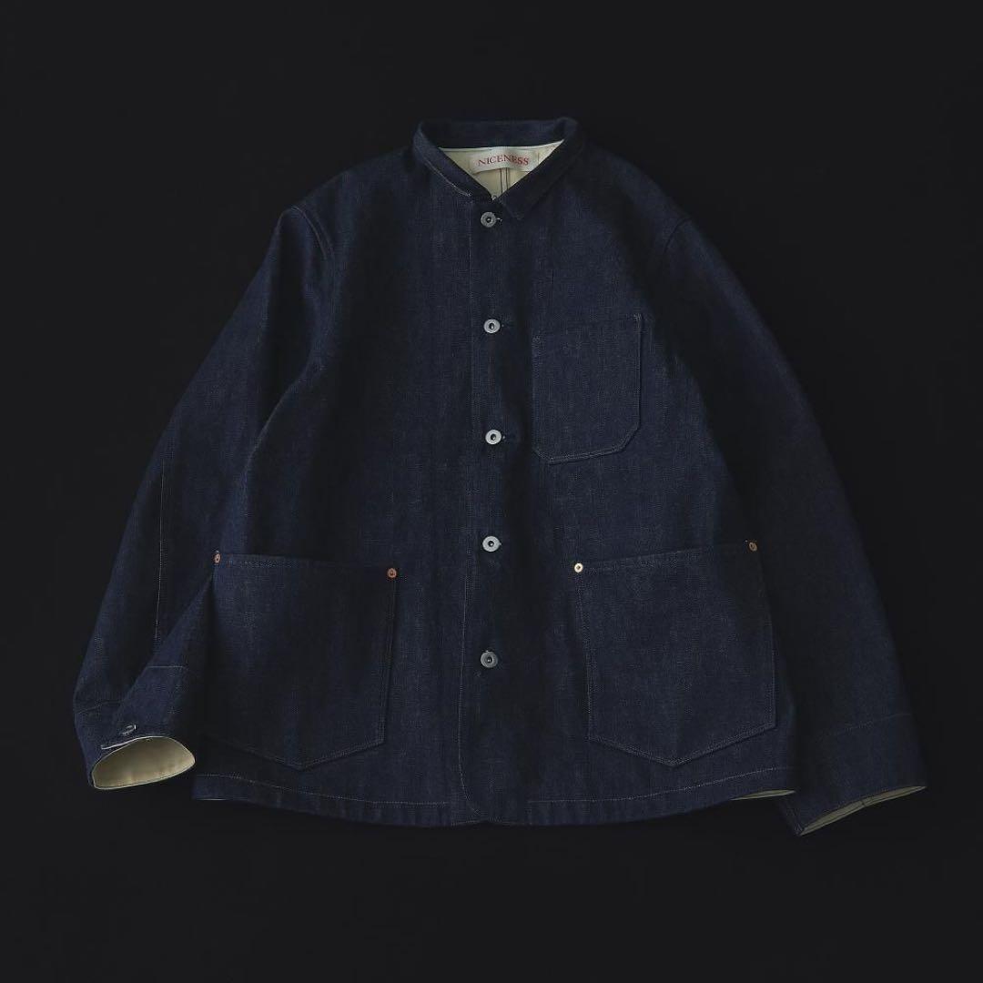NICENESS BRIAN ファイヤーマンデニムカバーオール