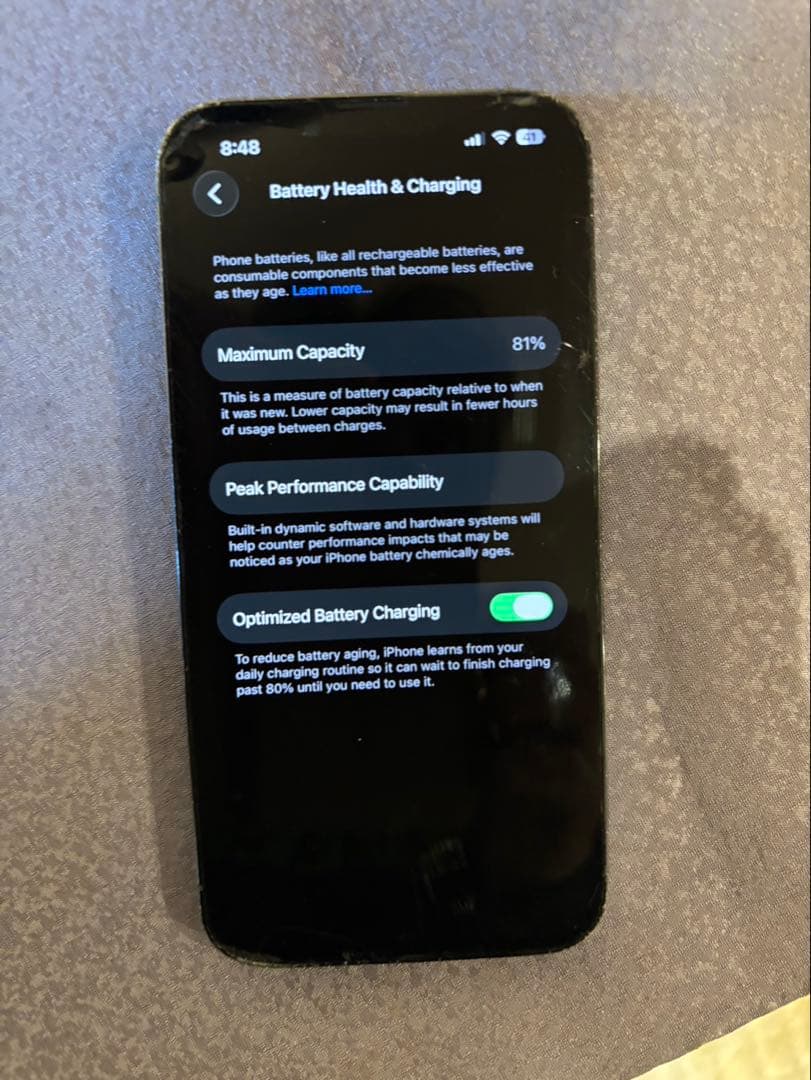 スマートフォン 本体 画面傷・背面ひび割れ