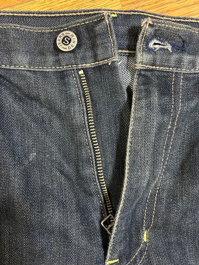 デニム　ジーンズ　刺繍　和柄　鯉　36