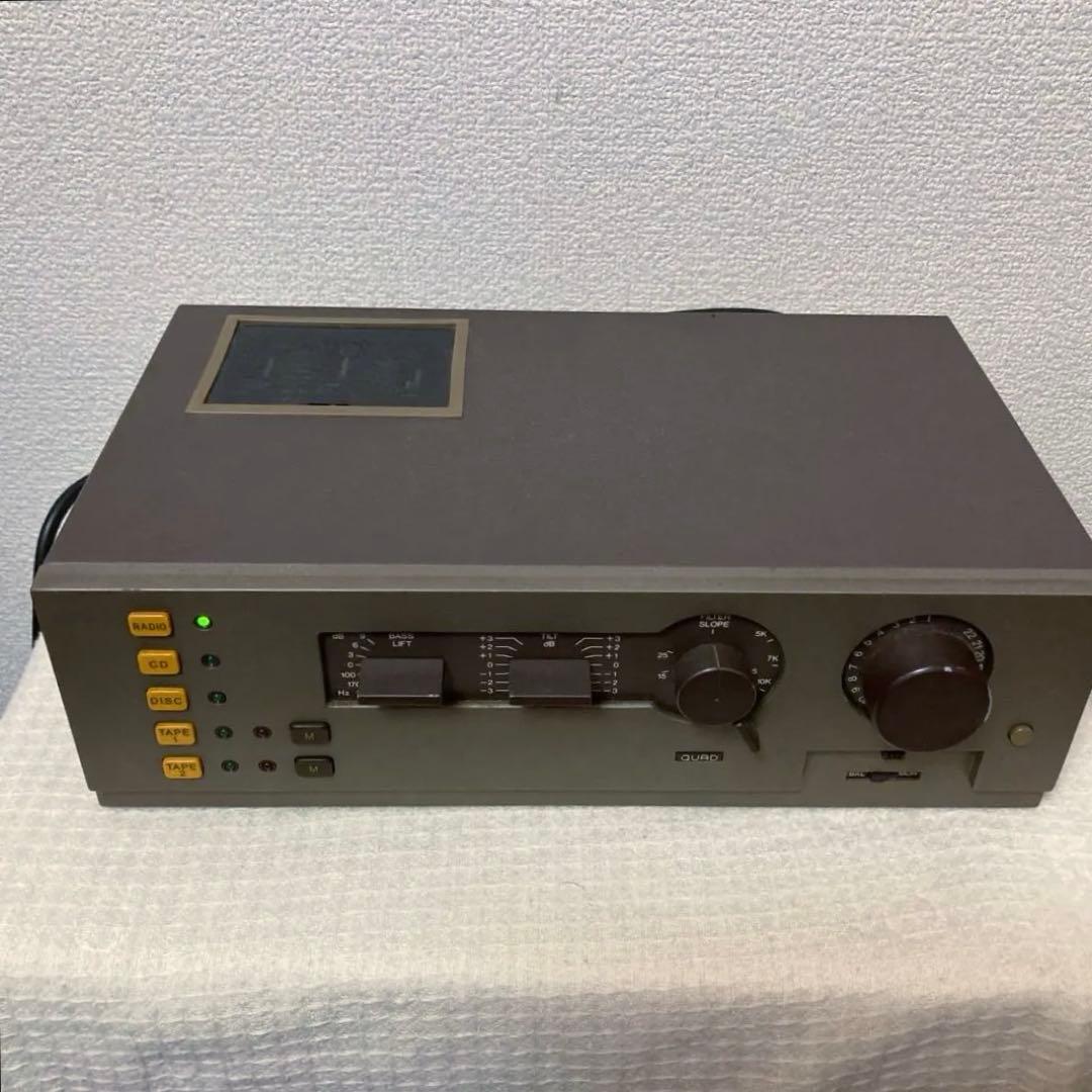 英国 名作 QUAD44プリアンプ後期型 アナログ盤好きな方にオススメCD入力有