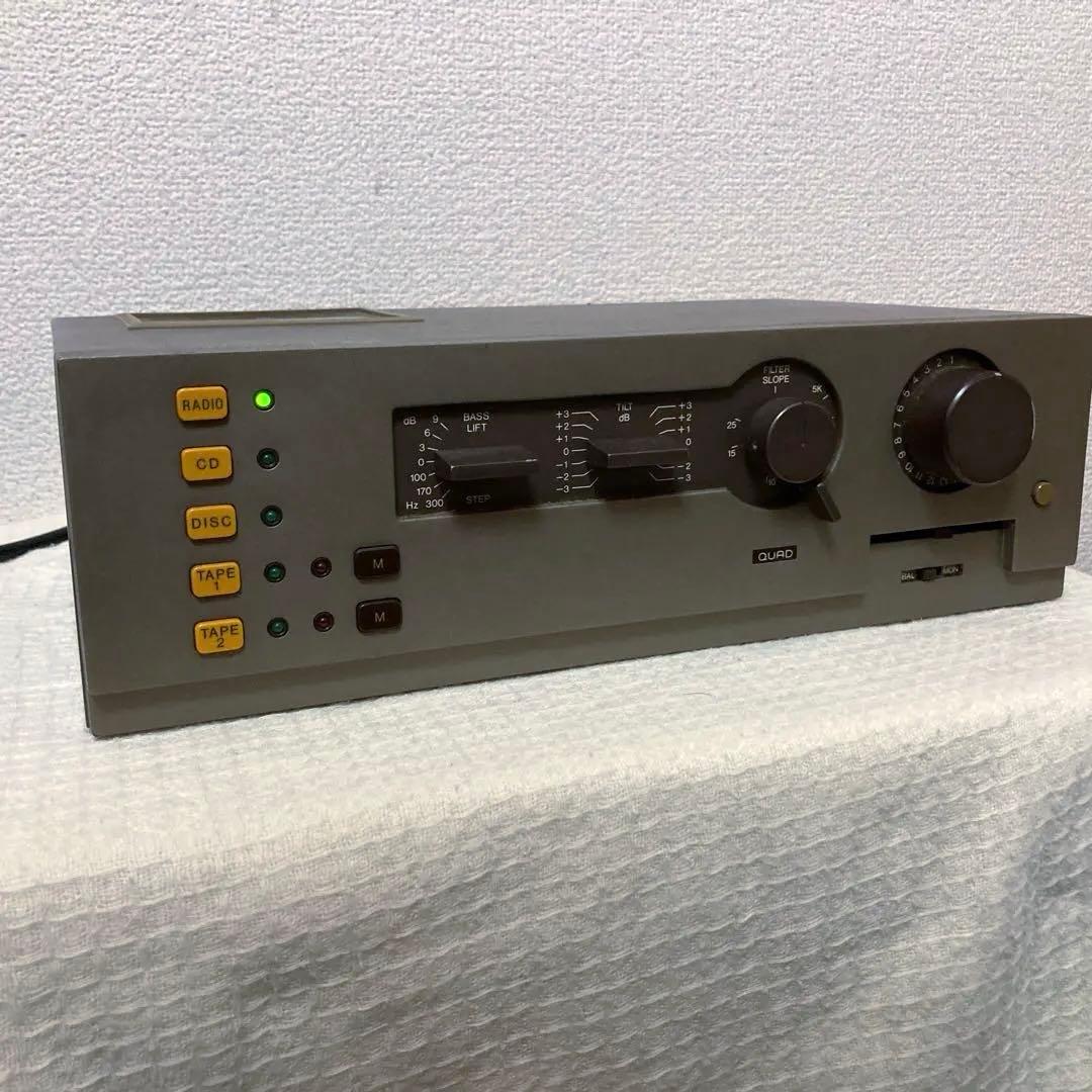 英国 名作 QUAD44プリアンプ後期型 アナログ盤好きな方にオススメCD入力有