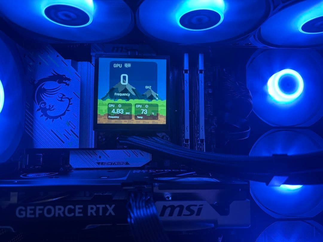 265KF、RTX5060ti16GB搭載、自作デスクトップPC