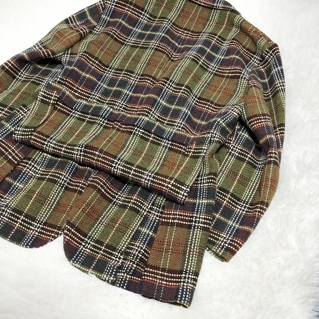 美品✨️ ETRO テーラードジャケット チェック柄 総柄 ウール 48
