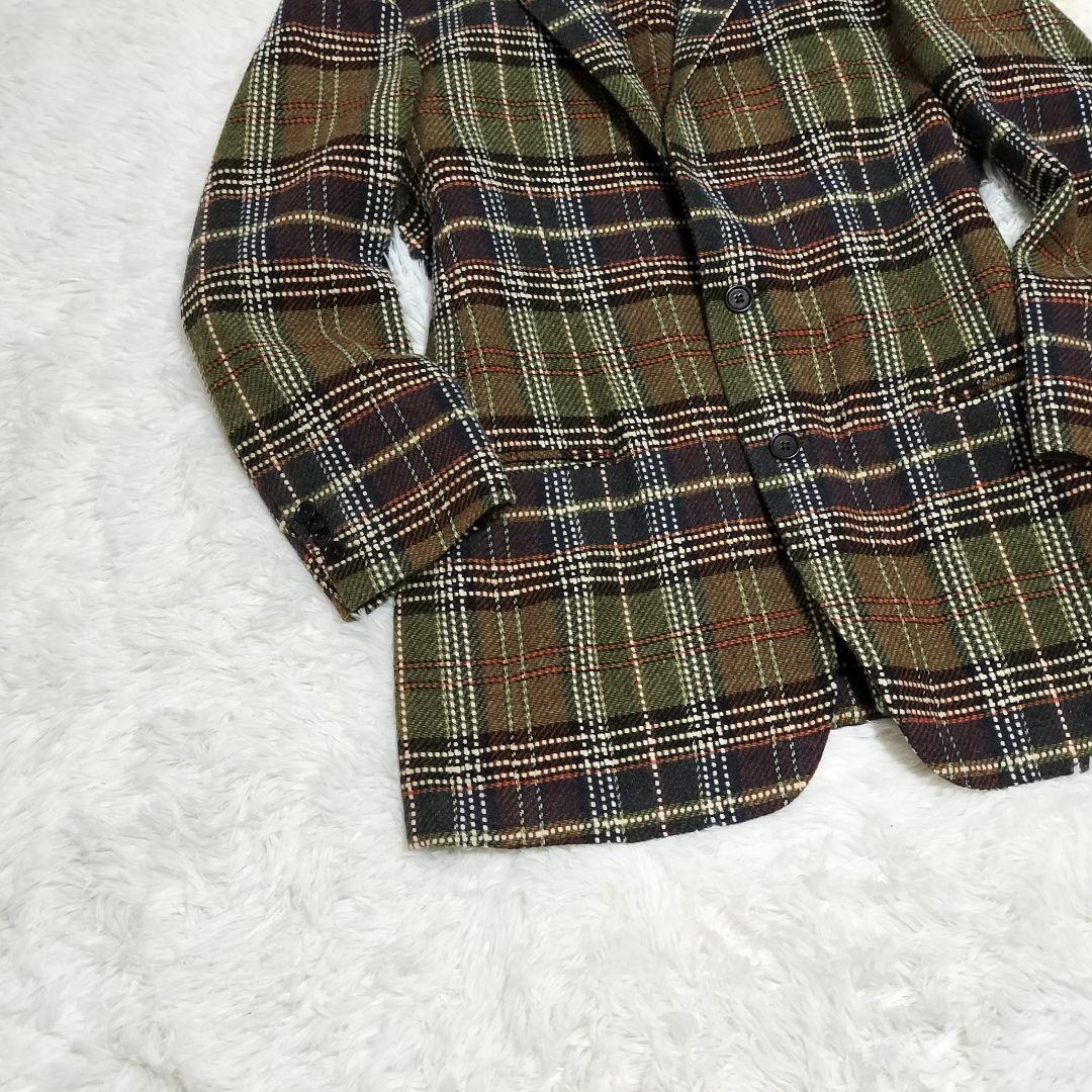 美品✨️ ETRO テーラードジャケット チェック柄 総柄 ウール 48