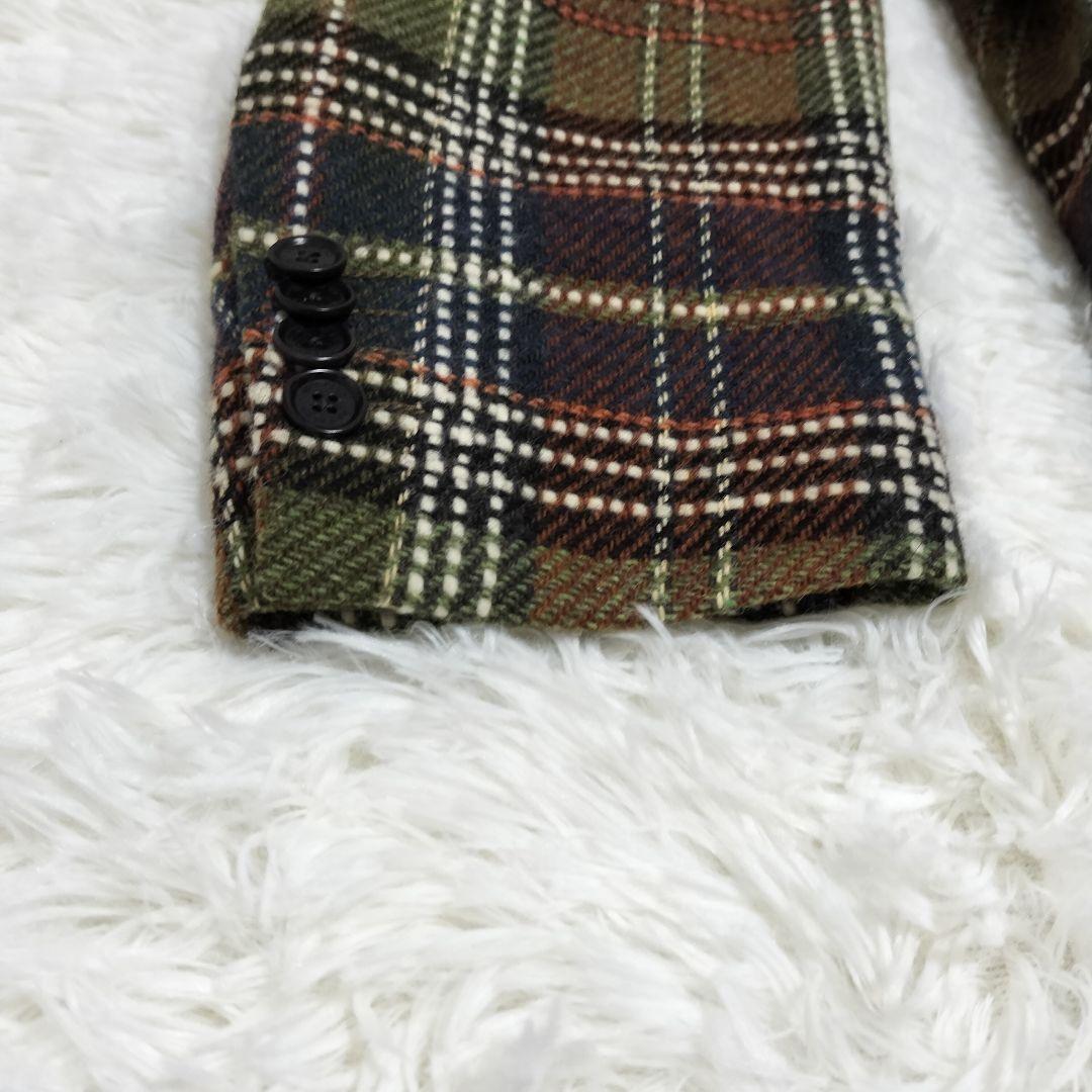 美品✨️ ETRO テーラードジャケット チェック柄 総柄 ウール 48