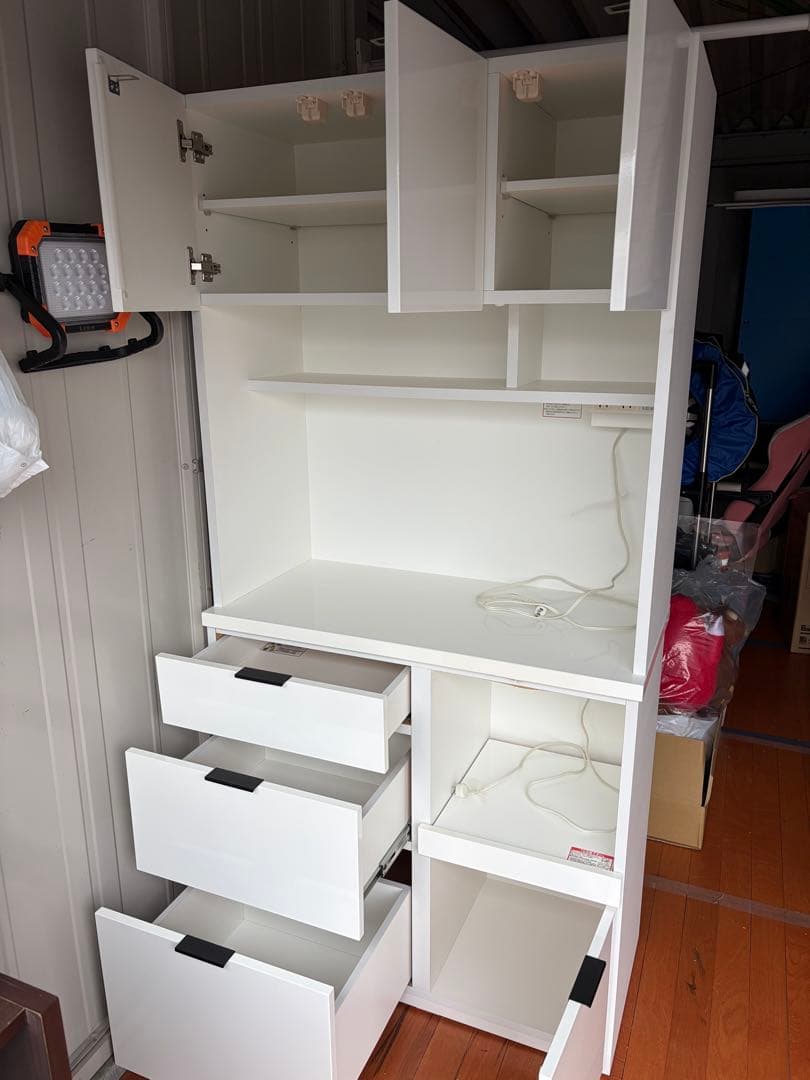 C*O様 ニトリ　ホワイト食器棚 エトナ90KB