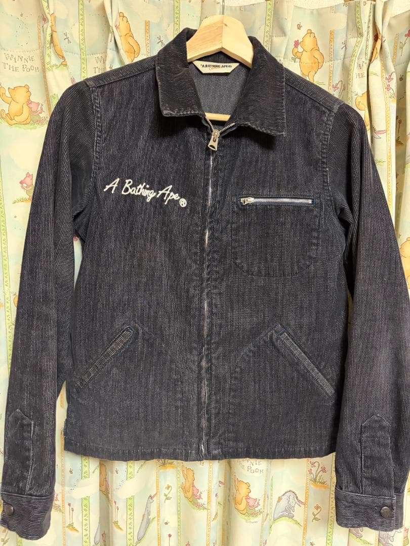 A BATHING APE　コーデュロイジャケット ブラック