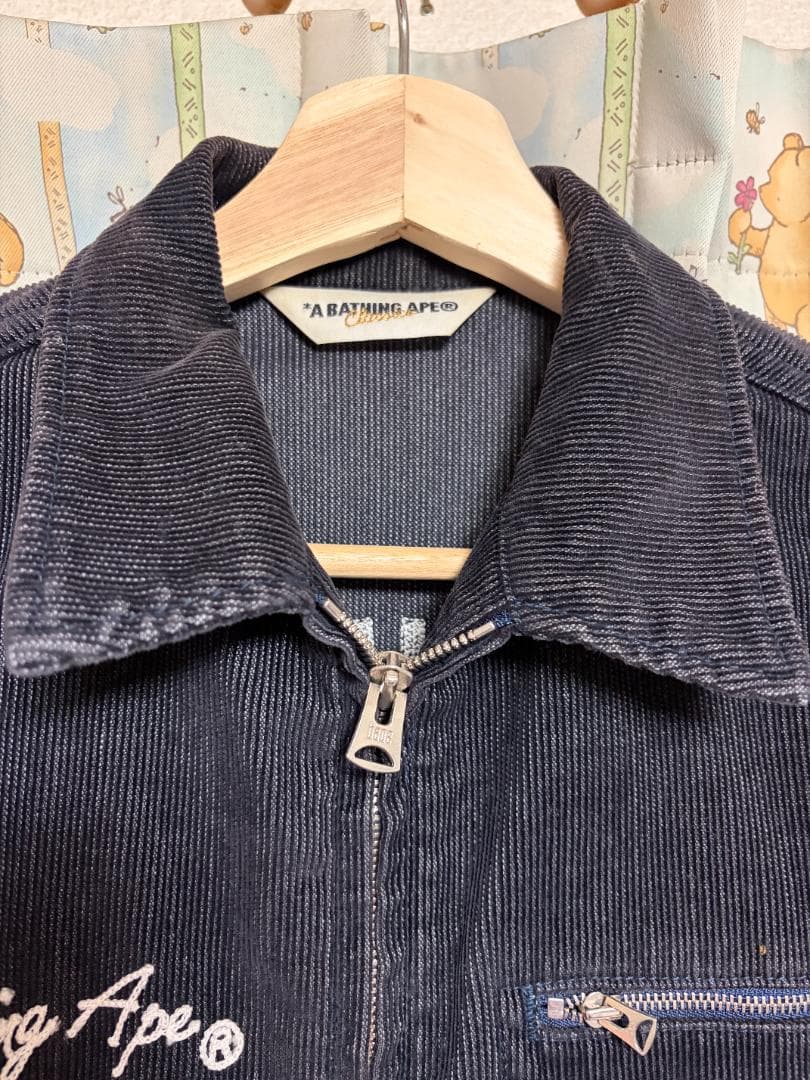 A BATHING APE　コーデュロイジャケット ブラック