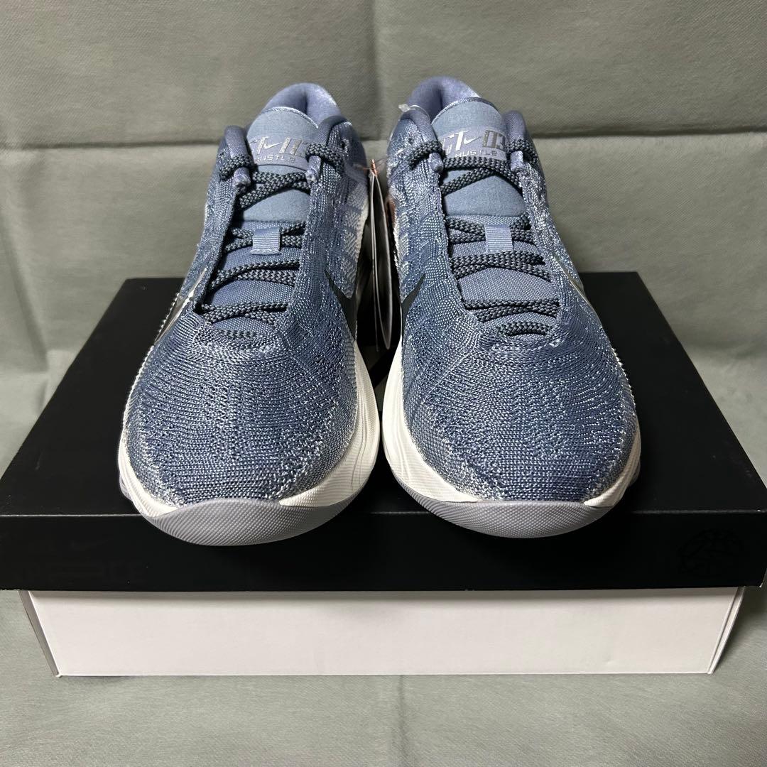 ナイキ　GTハッスル3 グレー　ブルー　ブラック　ホワイト　黒　白　青