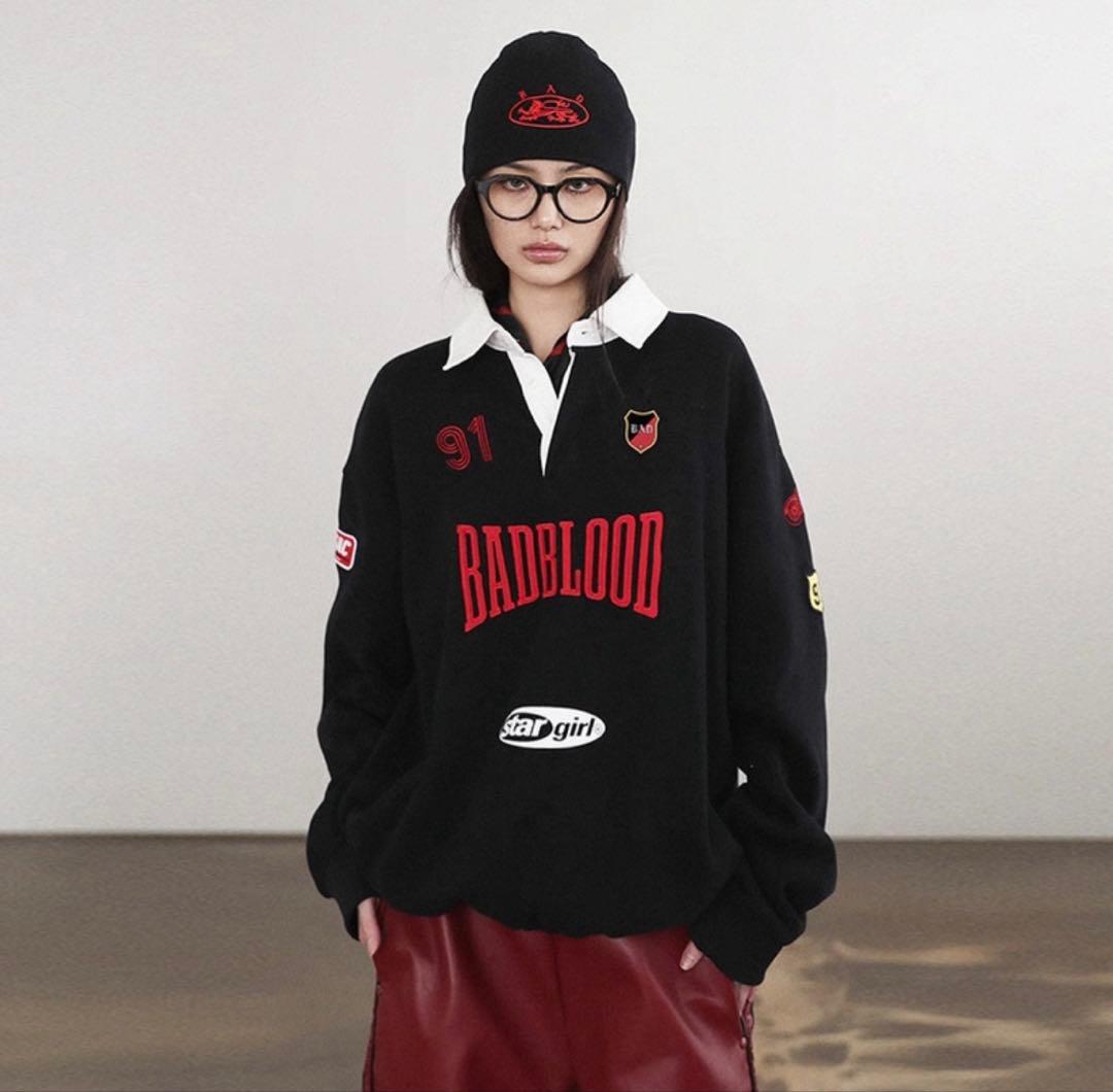 BadBlood ブラック　ポロシャツ