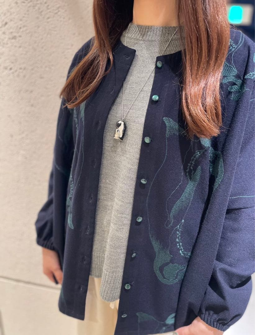 未使用　マーブルシュッドmarble sud ペンギン　刺繍　チュニック