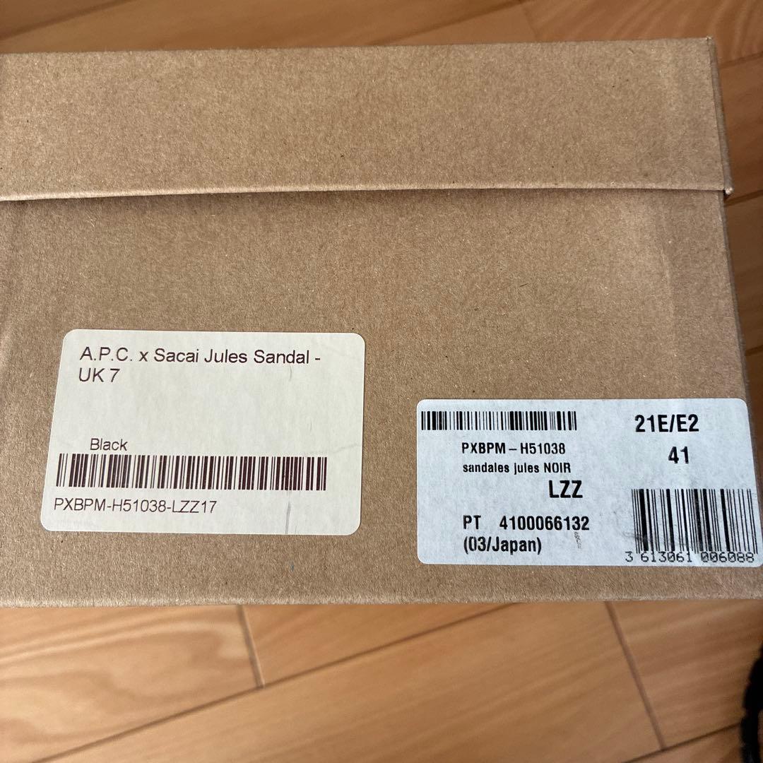 靴 sacai A.P.C. Jules sandals UK7