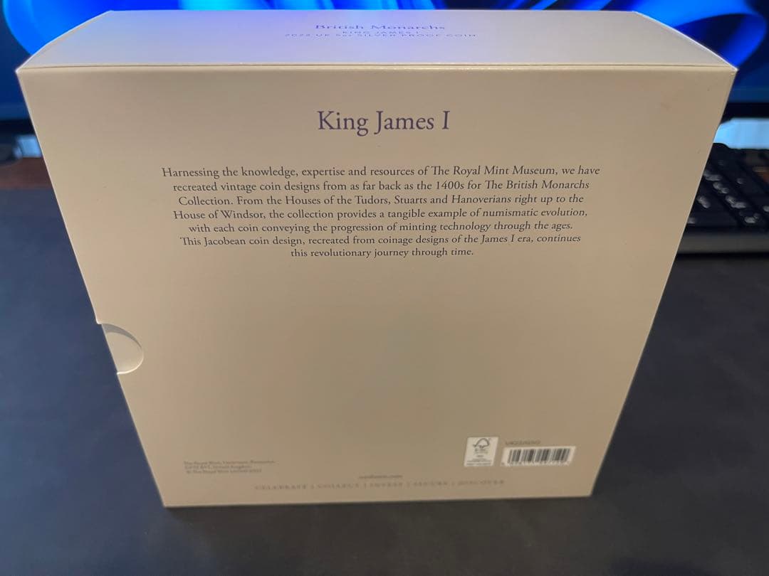ミ*9様 2022年イギリス ジェームズ１世 5oz 10ポンド銀貨