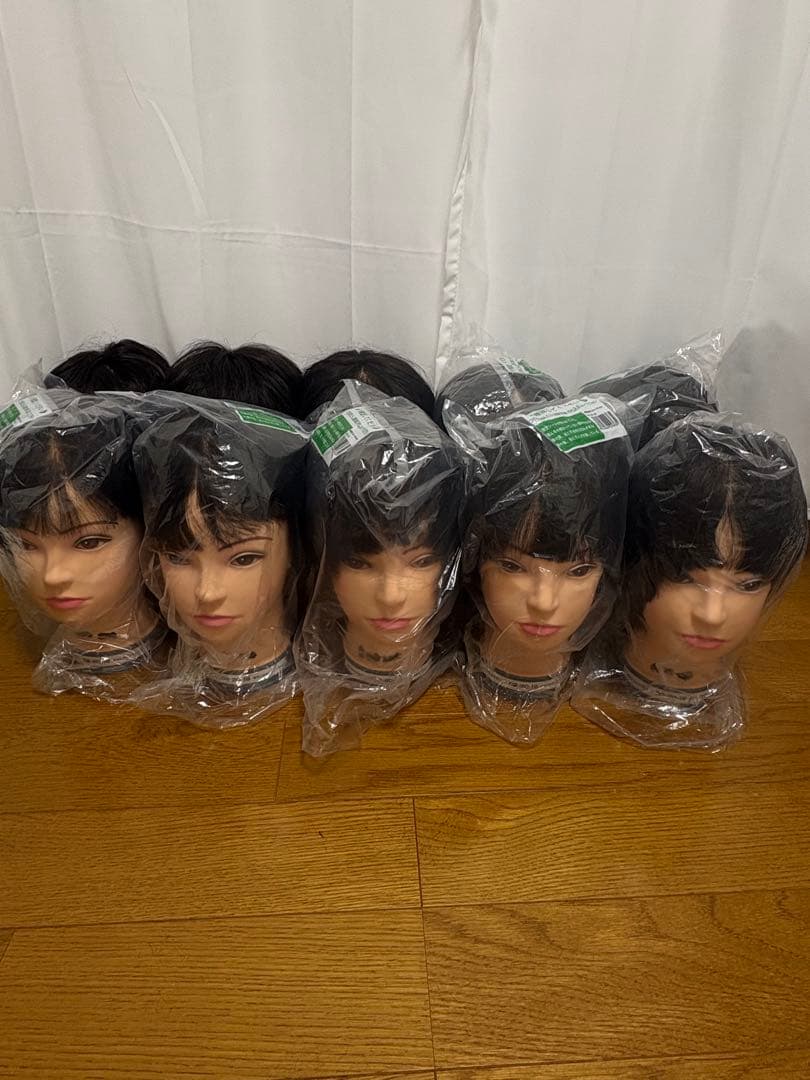 理美容師 練習用カットウィッグ10体