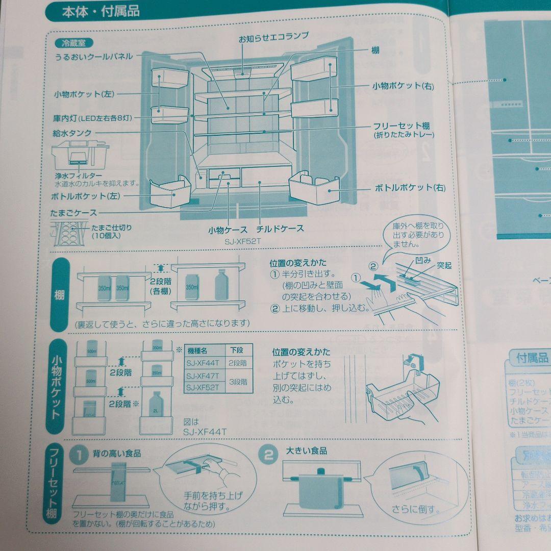 【ぱるぷんて】SHARP SJ-XF52T -S 冷蔵庫