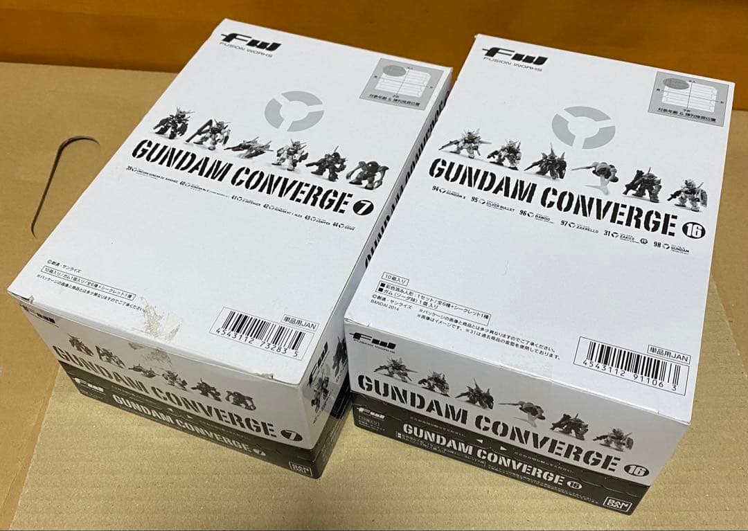 新品未開封　ガンダムコンバージ　７弾、16弾　ボックスセット