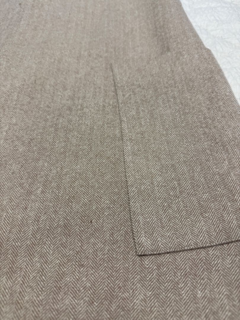 美品　ボーダーズアットバルコニー WOOL HERRINGBONE DRESS